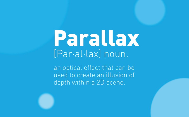 The parallax effect